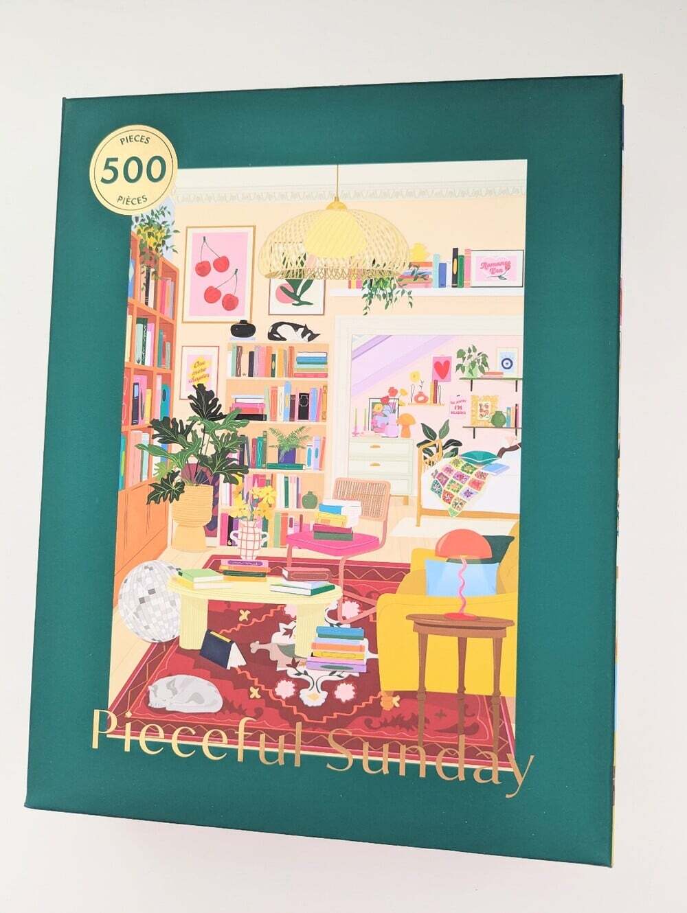 NEW IN BOX Hobbry "Pieceful Sunday" Peaceful Sunday Home Scene 500-Piece Puzzle